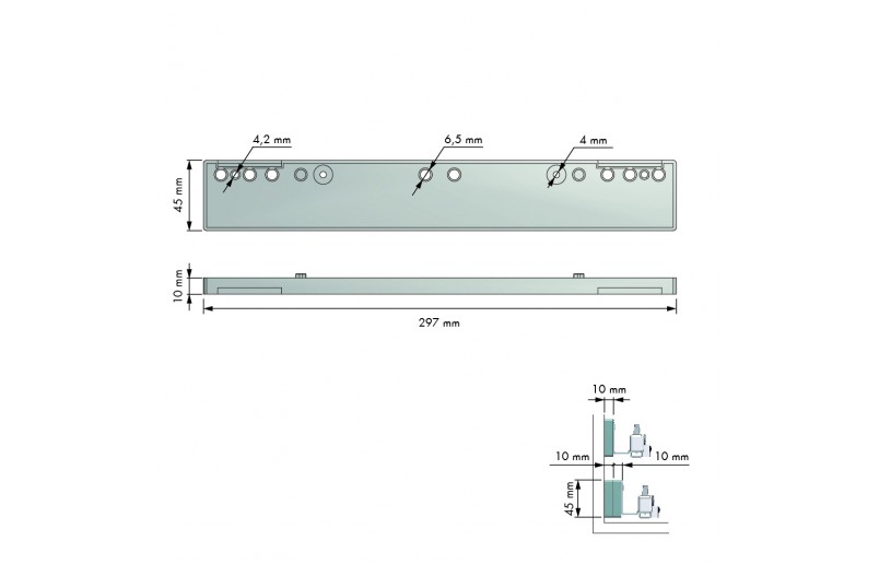 Abstandshalter 10 mm (stapelbar) - OVS10MM