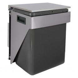 Ausziehbarer Einbau-Abfalleimer 20 Liter, Seitenwandmontage