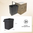Einbauabfallbehälter 20 Liter anthrazit inklusive Trennwand für 2x10 Liter Einbauabfallbehälter 20 Liter anthrazit inklusive Trennwand für 2x10 Liter
