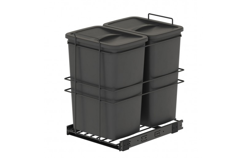 Einbauabfallbehälter 2x35 Liter anthrazit