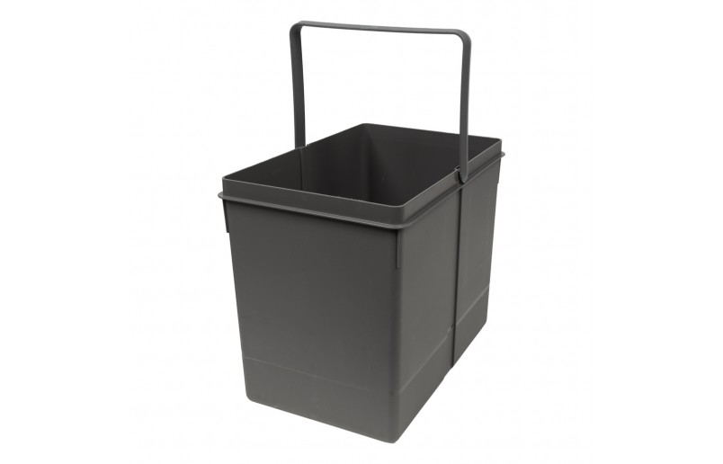 Waste bin recessed 15 liters anthracite - AFB15AN