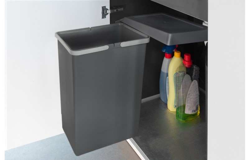 Einbauabfallbehälter 24 Liter anthrazit - AFB24FT