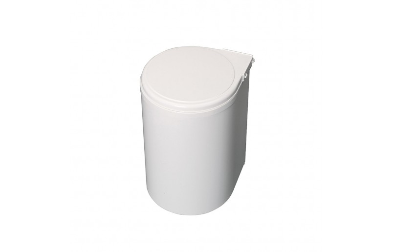 Eingebauter Abfalleimer 13 Liter in weiß und grau - AFB13