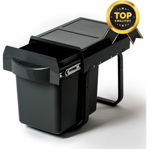 Ausziehbarer, integrierter 16-Liter-Abfallbehälter 