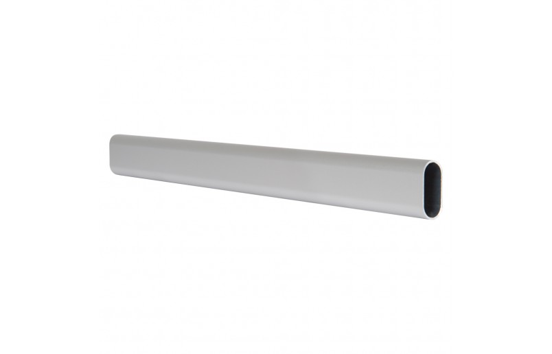 Clothes rod oval aluminum, length 90 - 120 -150 cm