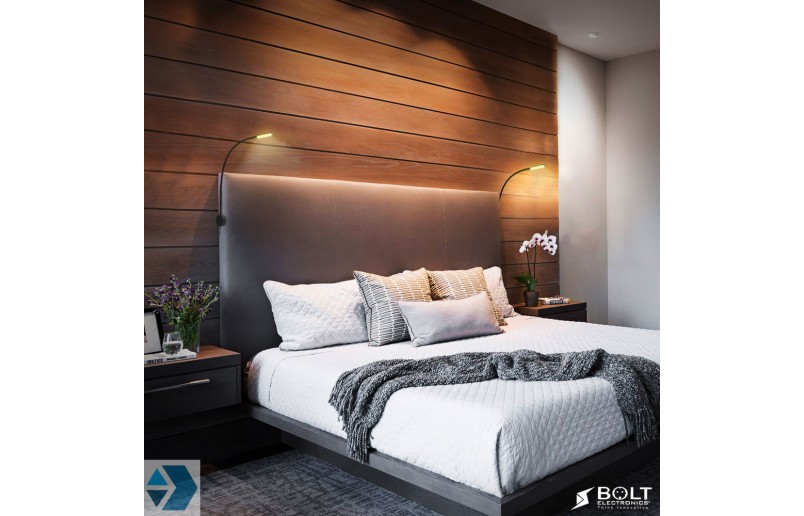 LED Bed reading lights with dual USB port (2 pcs) - BLLIQ2011