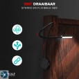 LED Bed reading lights with dual USB port (2 pcs) - BLLIQ2011