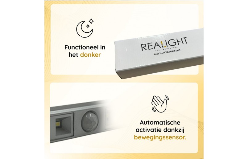 Bed exit light with sensor