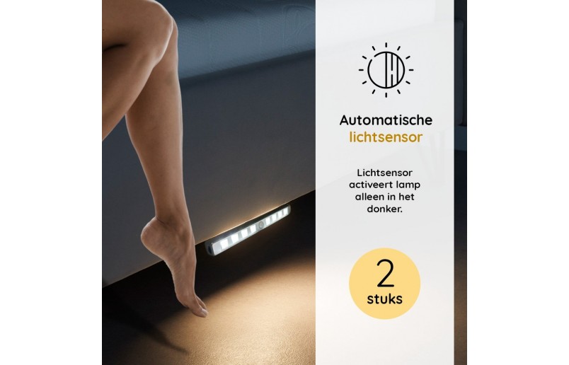 Bed exit light with sensor