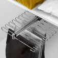Pull-out trouser rack chrome for 11 pants - BRET11AS