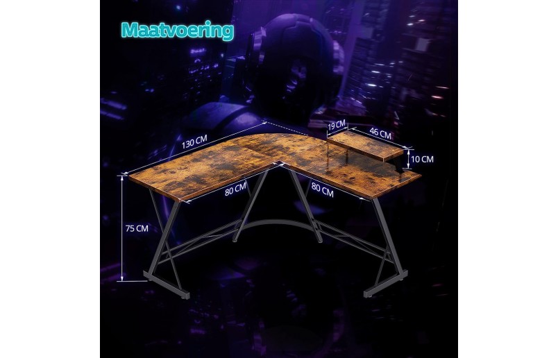 Gaming-tisch Dex vintage look top 