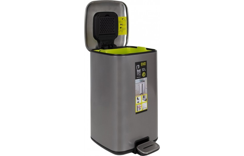 Eko Regent Treteimer 12 Liter Platin