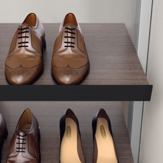 Frontprofile für Schuhregale anthrazit Frontprofile für Schuhregale anthrazit