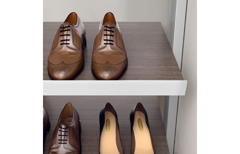 Frontprofile für Schuhregal silber - FP2000ZL