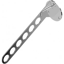 Wandkleiderhalter - Kleiderhaken klappbar - Kleiderlüfter Silber 6 Löcher