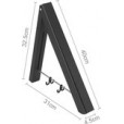 Milano Luxurious folding wardrobe holder/drying rack black - MLUK40B