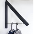 Milano Luxurious folding wardrobe holder/drying rack black - MLUK40B