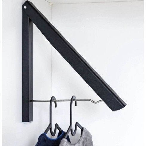 Milano Luxurious folding wardrobe holder/drying rack black