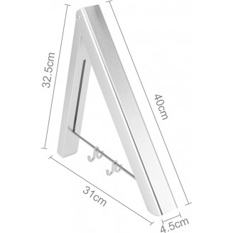 Milano Luxuriöser Kleiderhaken Wand Klappbar - Kleiderlüfter Silber Milano Luxuriöser Kleiderhaken Wand Klappbar - Kleiderlüfter Silber