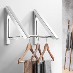 Milano Luxurious folding wardrobe holder/drying rack silver