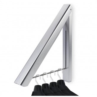 Milano Luxuriöser Kleiderhaken Wand Klappbar - Kleiderlüfter Silber Milano Luxuriöser Kleiderhaken Wand Klappbar - Kleiderlüfter Silber