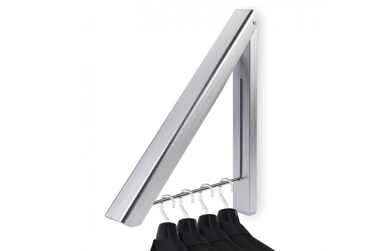 Milano Luxurious folding wardrobe holder/drying rack silver - MLUK40S