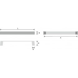 Griff eiber schwarz matt 168 mm