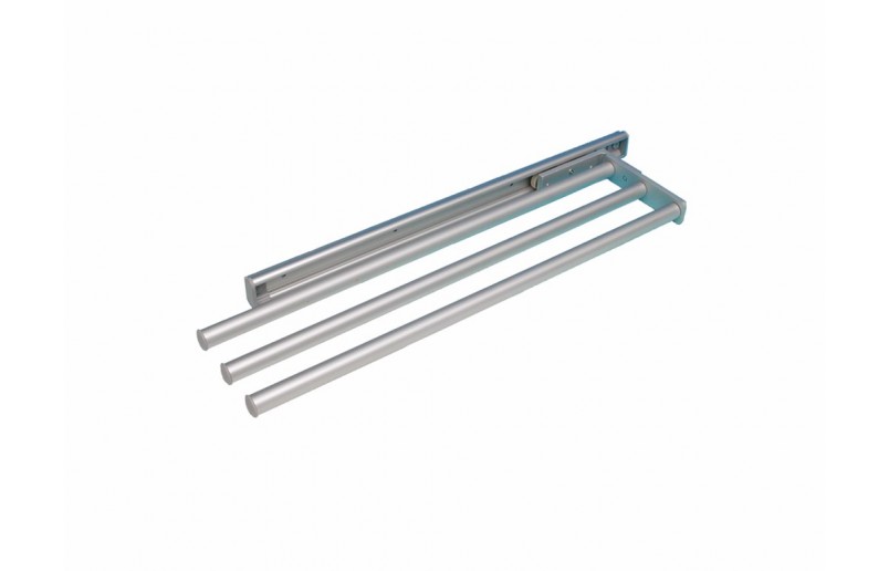 Ausziehbarer Handtuchhalter aus Aluminium Ausziehbarer Handtuchhalter Aluminium 465 mm mit 2 oder 3 Armen - HDD440/3