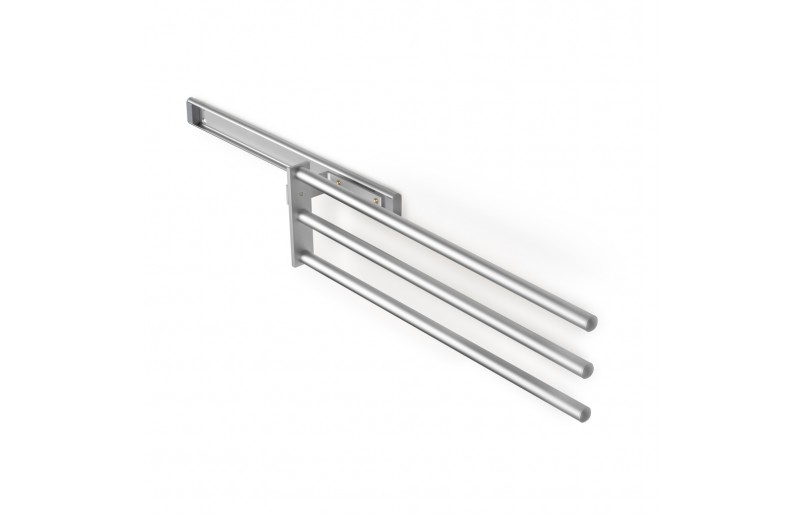 Ausziehbarer Handtuchhalter aus Aluminium Ausziehbarer Handtuchhalter Aluminium 465 mm mit 2 oder 3 Armen - HDD440/3