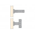 Ausziehbarer Handtuchhalter aus Aluminium Ausziehbarer Handtuchhalter Aluminium 465 mm mit 2 oder 3 Armen - HDD440/3