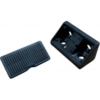 Corner connector black, pack of 25 pieces