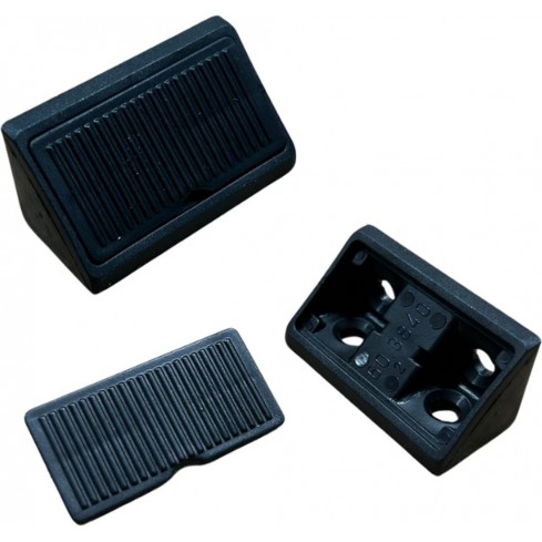 Eckverbinder schwarz, Packung mit 100 Stück