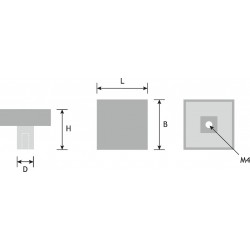 Schrankknopf Kir weiß 30 mm