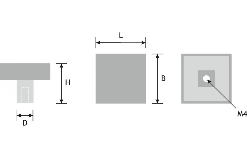Schrankknopf weiß 30 mm - KNO6821