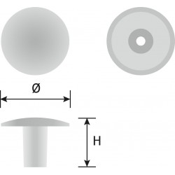 Schrankknauf Winde mattschwarz 30 mm