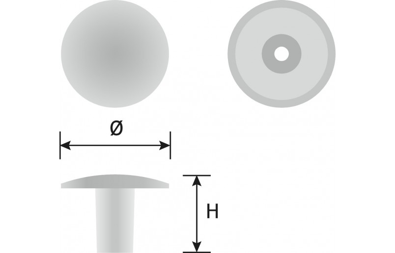 Schrankknopf Winde mattschwarz 30 mm - KNO1000