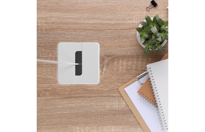 Kabeldurchführung quadratisch weiß - KDV0415