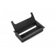 Kabeleinführung rechteckig schwarz Aluminium 160x80 mm - KDV160B
