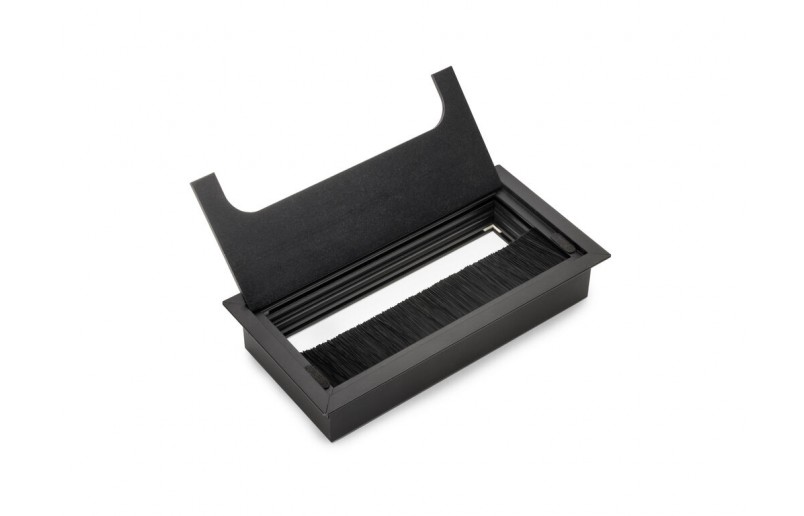 Kabeleinführung rechteckig schwarz Aluminium 160x80 mm - KDV160B
