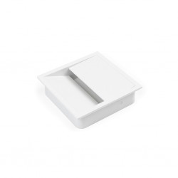 Cable entry square white plastic