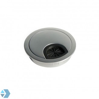 Kabeldurchführung mattchrom ø 60mm Metall