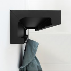 Wall coat rack industrial with 14 hooks 