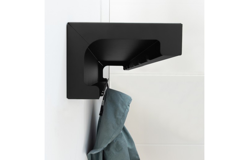 Wall coat rack industrial with 14 hooks 