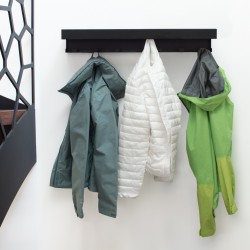 Wall coat rack industrial with 14 hooks 