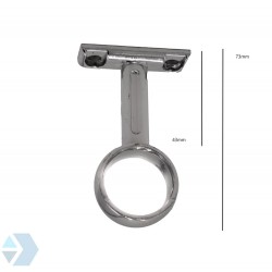 Schrankrohr / Stange Mittelstütze rund