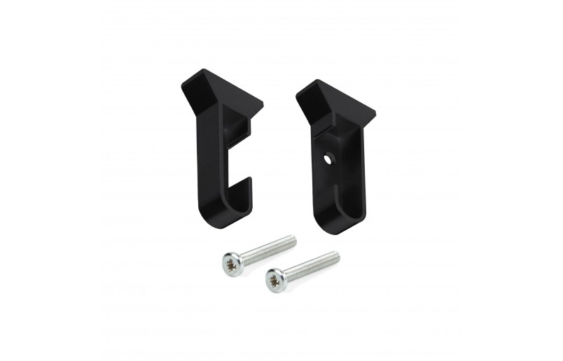 Cabinet rod holder black (side wall or under shelf) left + right - KBH1014Z