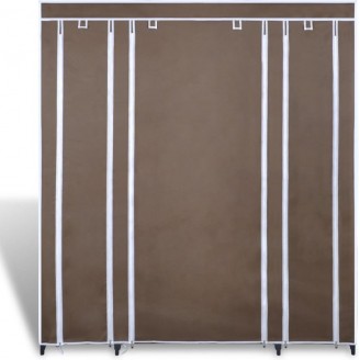 Garderobe faltbar/verschließbar braun XXL