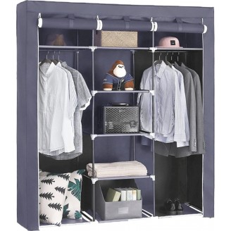 Garderobe faltbar/verschließbar grau XXL