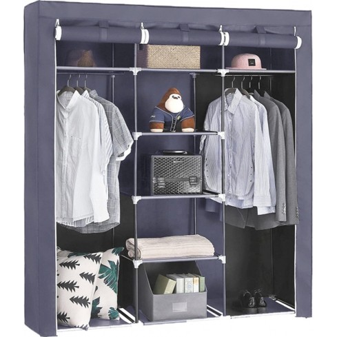 Garderobe faltbar/verschließbar grau XXL