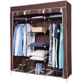 Garderobe faltbar/verschließbar braun XXL